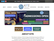 Tablet Screenshot of kite.edu.pk